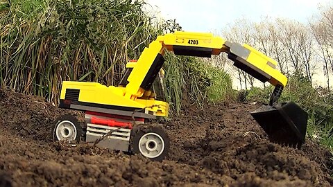 Lego City 4203 Excavator Transporter stopmotion