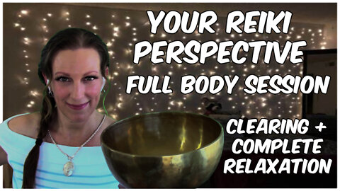 ASMR Reiki Full Body l Soft Spoken Deep Cleansing l Healing with Bowls, Smoke, Rainstick + Crystals