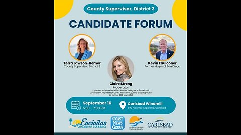 Eye of the STORM LIVE -> Candidate Forum District 3 County Supervisor