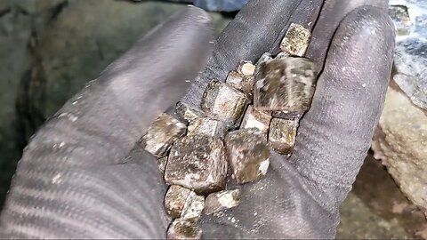 Huge Pyrite Crystal Discovery Deep Underground