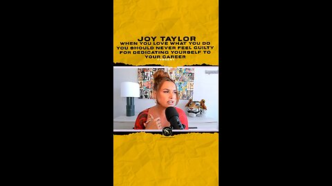 @joytaylor When u❤️ what you do you should never feel guilty for dedicating yourself to your career