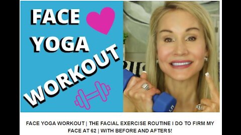 FACE YOGA WORKOUT WITH BEFORE AND AFTERS! | FIRM YOUR FACE 😘