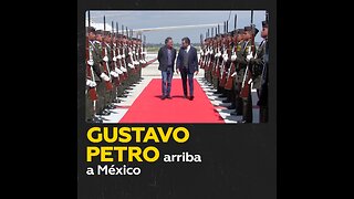 El presidente de Colombia llega a México