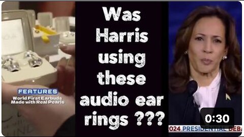 Was Harris using these audio ear rings ???