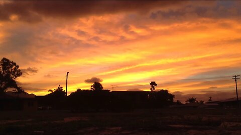 Wow! Cyclone sunset Cardwell beach