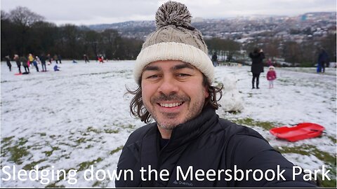 Sledging down the Meersbrook Park