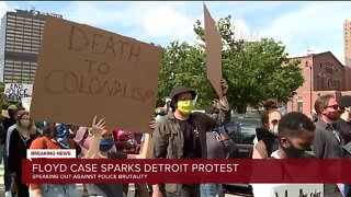 Hundreds gather at rally in downtown Detroit to protest against police brutality