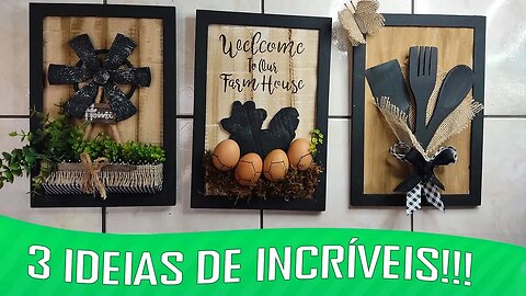 Quadros Farmhouse Para Cozinha - [Diy Artesanato]