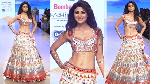 Shilpa Shetty Ramp Walk At Bombay Times Fashion Week 2022