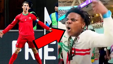 IShowSpeed REACTS TO CRISTIANO RONALDO SCORING IN THE WORLD CUP AGAINST SWITZERLAND