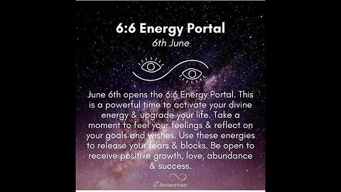 6:6 Energy Activation Portal of Abundance and Prosperity