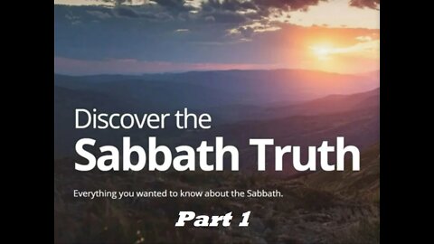 Sabbath Part 1