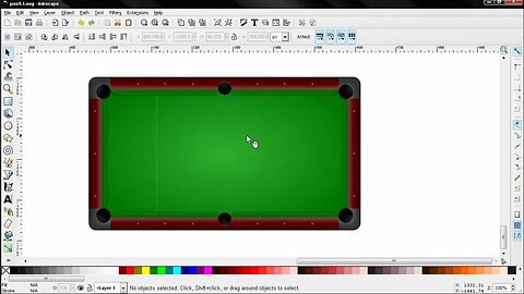 Pool Table Vector Graphic PART 1 - Inkscape Tutorial