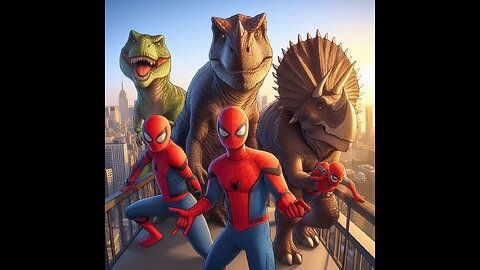 Spider-Man and the Dino Squad I kids cartoon I story video for kids