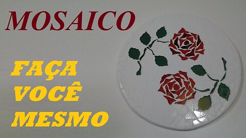 MOSAICO - DESCANSO DE PANELAS COM ROSAS @lucibuzo