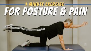 1 minute exercises to improve posture and reduce back pain