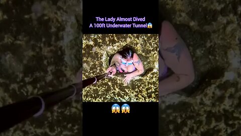 Lady Free-Dives Into Underwater Tunnel The Lady Almost Dived A 100ft Underwater Tunnel I One Breath!