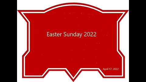 Easter Sunday 2022