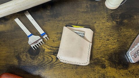 Making a Handmade leather Wallet