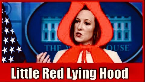 LITTLE RED LYING HOOD in Rare Form Today, Defending Biden's COVID Testing Kit Failures