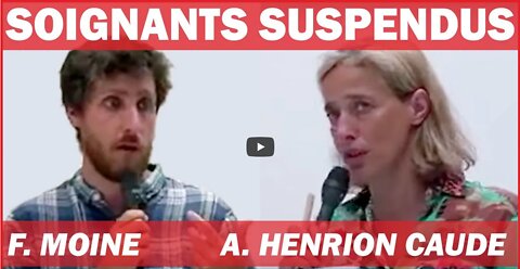 SOIGNANTS SUSPENDUS Alexandra Henrion-Caude et Fabien Moine (conférence de presse)