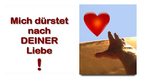 Mich dürstet nach deiner Liebe... Warum reichst du Mir Essig und Galle? ❤️ Jesus erklärt Johannes 19:28+30