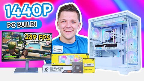 Building an All-White 1440p Gaming PC! 👀 [ft. RTX 4070 SUPER & Corsair 3500X!]