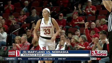 Nebraska WBB falls to Maryland 81-63