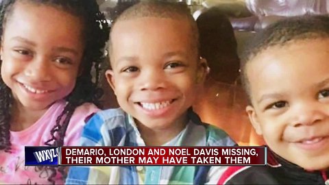 Police looking for 3 missing siblings, believed to be with non-custodial mother