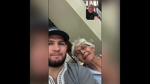 #1 Khabib Nurmagomedov superfan meets with the eagle and Dana White