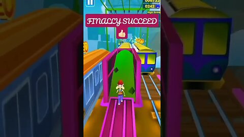 FINALLY SUCCEED PLAY SUBWAY SURF 👍🏻