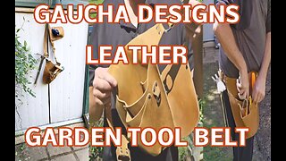 Gaucha Designs Leather Garden Tool Belt, Well Made! Many Uses