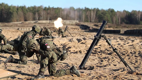 B-Roll of Exercise Marauder at Drawsko Pomorskie range in Poland