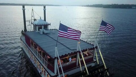 My DJI Drone footage of the river lady in Toms River New Jersey