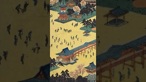 Shrines, Temples, Festivals, and Japanese in War depicted in Ukiyoe and Stories Haneda Bent #shorts