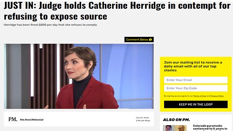 Is Catherine Herridge Being Prosecuted For Protecting Her Source - 3/4/24