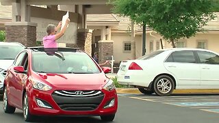 Drive-by parade for residents at The Sumit At Sunland Springs