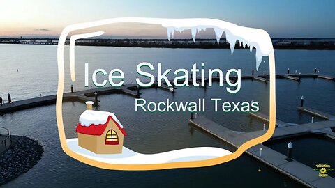 Ice Skating After Sunset in Rockwall Tx #icerink #skating #christmas