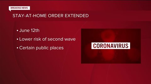 Governor Whitmer extends Michigan's stay-home order to June 12