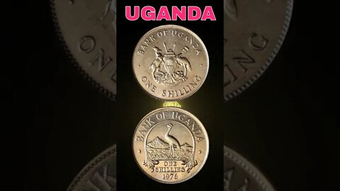 Uganda 1 shilling 1976.#shorts #coinnotesz