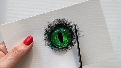 DIY Notepad Decor Idea | 3d dragon eye made of modelling clay | Notebook Cover