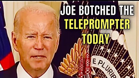 Joe Fought the Teleprompter, and the TELEPROMPTER WON!