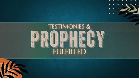 Prophecy Fulfilled 9-25-24