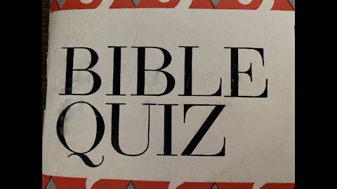 Bible Quiz 6 ⭐️