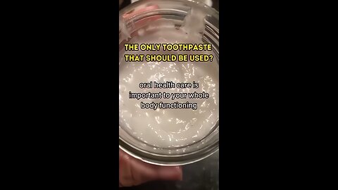 The Only Toothpast That Should be used?