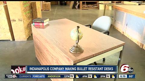 Indianapolis company making bullet resistant desks