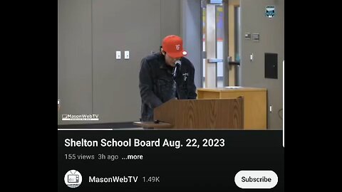 KingWolf Speaks To Shelton School Board