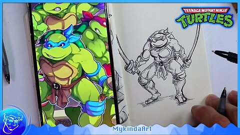 How To Draw Leonardo | Teenage Mutant Ninja Turtles