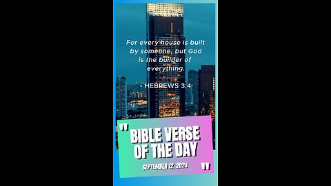 Bible Verse of the Day: September 12, 2024