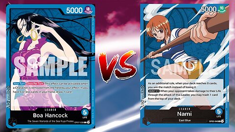 One Piece TCG Boa Hancock VS Nami!!